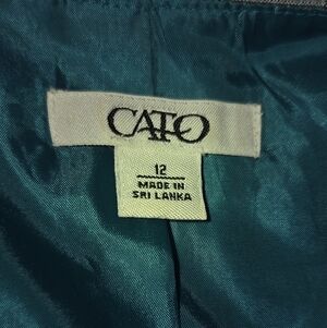 Cato Size 12 Women's 2 Piece Pant Suit With Capri Pants